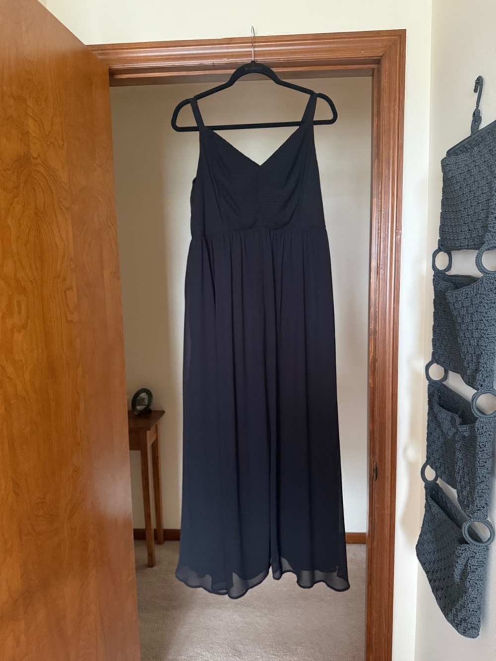 Classic Black Spaghetti-Strap Maxi Dress
